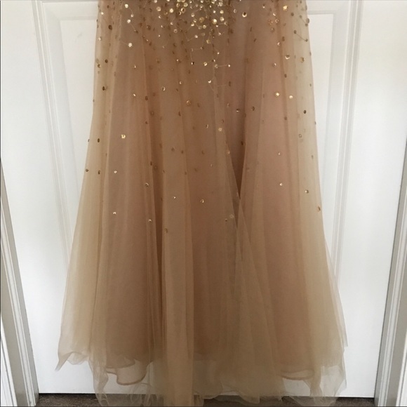 Jovani gold bead/sequins mermaid gown long - Picture 7 of 9